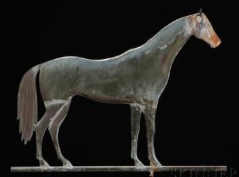 Copper and Cast Iron 'Lexington' Horse Weathervane, America, late 19thC